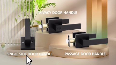 Tinewa 5 Pack Black Door Handles, Privacy Door Lever Set for Bedroom and Bathroom, Left or Right Handed, Matte Black Finish, 1.72 lb per Lever - Amazon.com