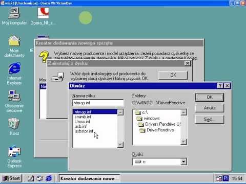 Pendrive USB Windows 98 - Universal DRIVERS!!!
