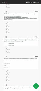 11) Which of the following best defines 'measured service' in c... | Filo