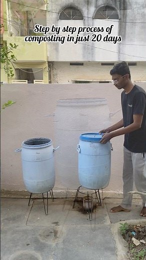Step by step process of composting in just 20 days