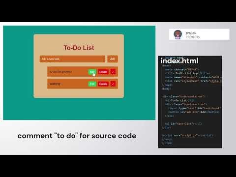 To-Do List App with HTML, CSS & JavaScript | CRUD + LocalStorage + Edit & Complete Tasks