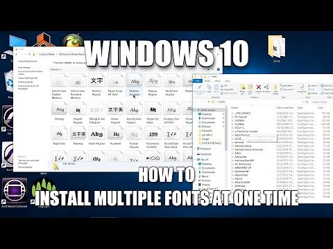How to install multiple fonts at once, quick and easy