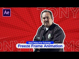 Freeze Frame Animation in After Effects - After Effects Tutorial For Beginners 🥶