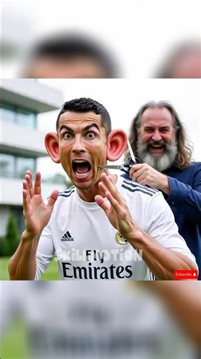 Ronaldo’s EARS EXPLODE?! 😱😂 #shorts