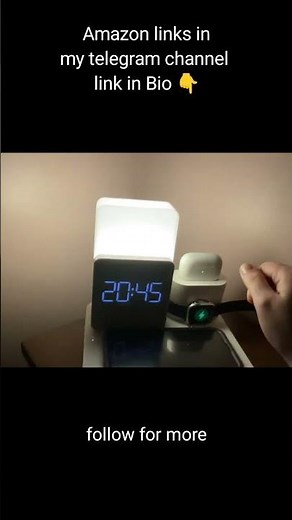 ⚡3-in-1 Wireless Charging Station with Alarm Clock | Compatible with iPhone 12/13/14/15/16 ⏰