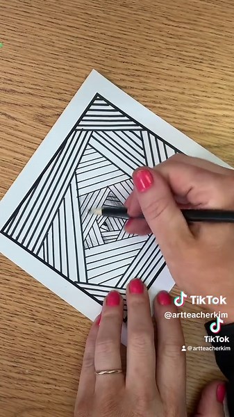 PART 1 sinking lines #lines #drawing #art #howtodraw #artteacher #line
