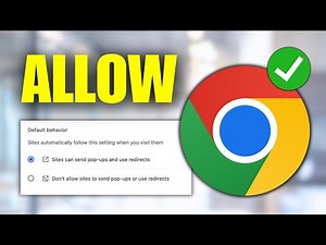 How To Allow Pop Ups On Google Chrome (Full Guide)