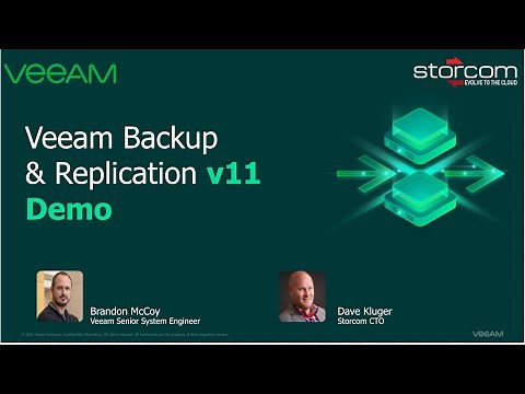 Demo of Veeam Backup and Replication Version 11 (v11)