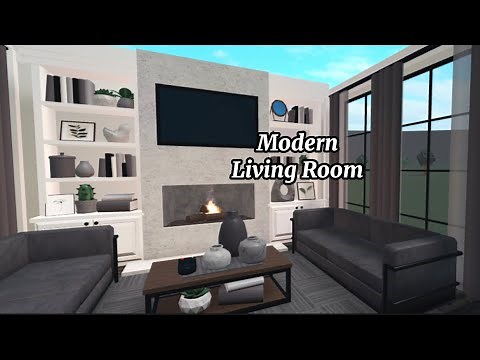 Roblox : Bloxburg | Modern Living Room {Speedbuild}