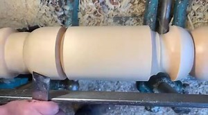 A quick bit of close up skew action on 95mm post. Turning a large bead and part of a vase shape. No matter what style skew you use the method is the same rest the bevel high on the workpiece, then it’s lift, swing and rotate to keep the bevel rubbing and edge cutting. (I know it takes practice to get all these in the correct amounts) With good presentation you get a good finish so little sanding needed and no one likes sanding. The second part and final cut I’ve moved the camera to try and show 