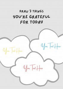 Gratitude Activity Printable Worksheet   Free Minimalist Printable Daily Journal - Etsy