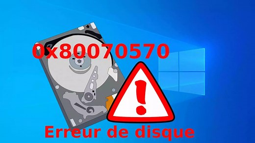 Erreur 0x80070570 sur disque dur externe ou clé USB