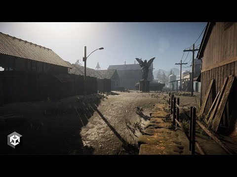 Unity3D - HDRP Mountain Town FPS Map (Download)