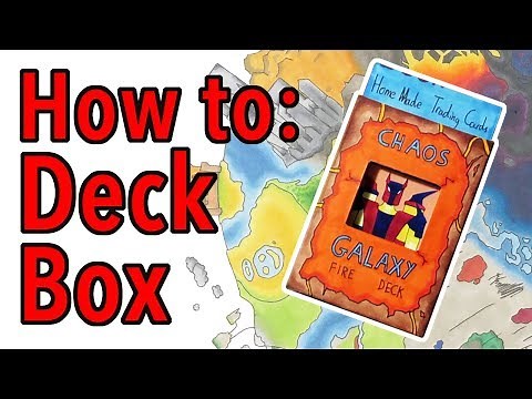 How to Make Trading Card Deck Boxes by hand! (Chaos Galaxy)