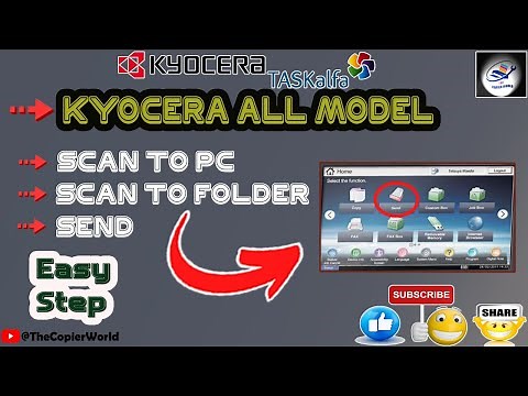 Scan To PC Setup Using Kyocera Taskalfa 3212i || Kyocera How To Scan || Scan To PC || Scan TO Folder