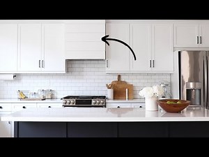 How To Build A DIY Shiplap Kitchen Hood | DIY Range Hood Cover | Healthy Grocery Girl