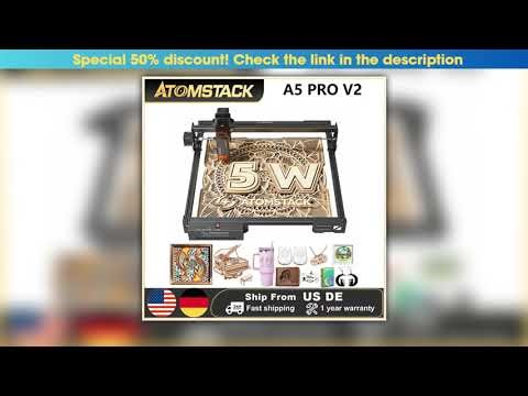 ATOMSTACK A5 Pro 40W Laser Engraver UltraFine Focus Eye Protection for Wood Metal Acrylic