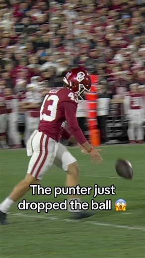 Oklahoma Punter Drops Ball in College Football Playoff