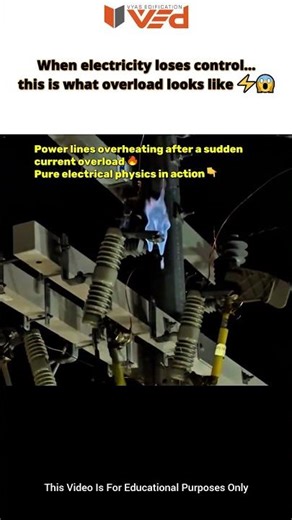 Power Lines MELTING Due to Overload 😳⚡#shorts