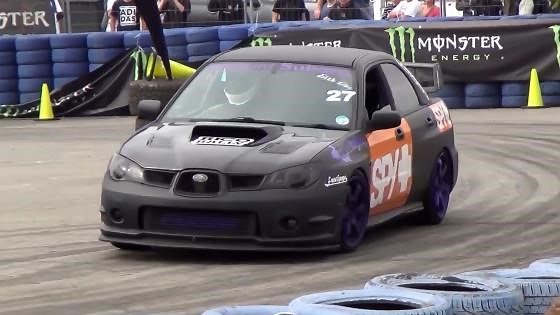 Subaru WRX STI drift fail & turbo sound