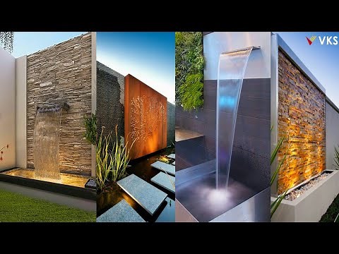 Waterfall Feature Design | Backyard Waterfall Fountain Garden Aquarium | Backyard Interior Design