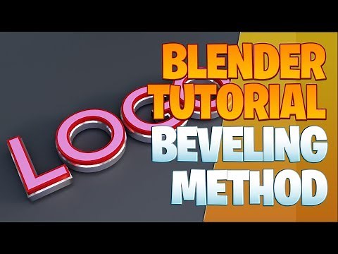 Advanced text beveling method - Blender Tutorial