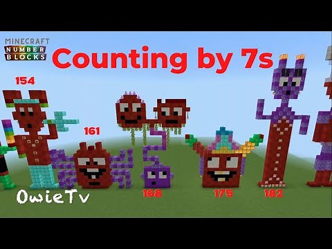 Counting by 7s Song | Skip Counting Songs for Kids | Minecraft Numberblocks Counting Songs