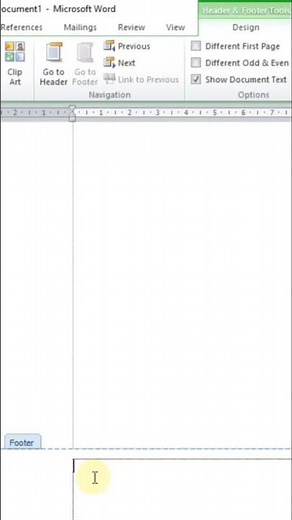 Cara menghapus garis footer di Microsoft word 2010