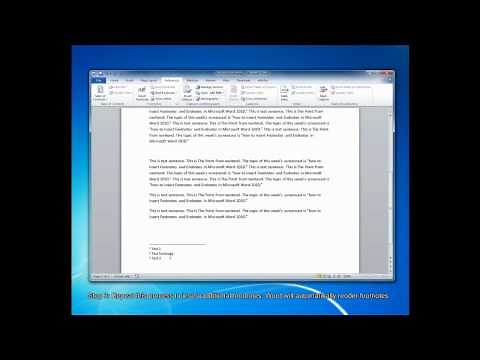 How To Create Footnotes and Endnotes in Microsoft Word