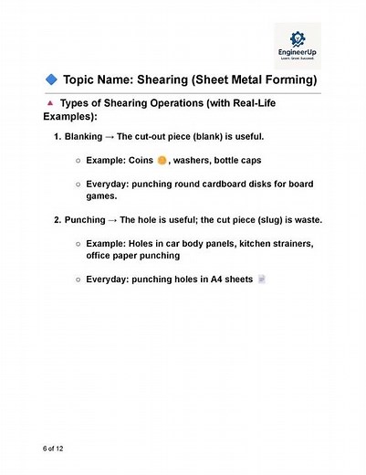 41 - Shearing Sheet Metal Forming