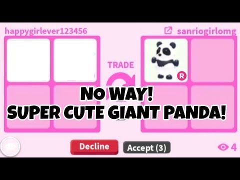 😱😛Oh My Gosh! I Almost GOT *NEW* GIANT PANDA In Adopt Me+ TRADED MEGA PIG FOR HIGH DEMAND MEGA PETS!