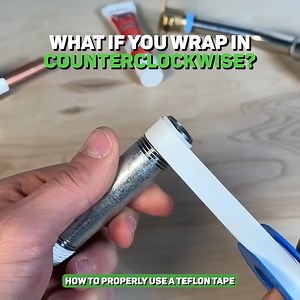 How to properly use a teflon tape