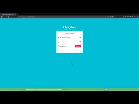 How to Upload HTML webpage onto Web Hosting infinityfree.net