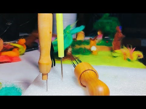 Building a tropical Garden (Part 2) & Therapeutic Benefits of Wool Crafting. #needlefeltingtutorial