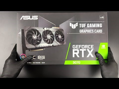 ASUS TUF-RTX3070-O8G-V2-GAMING Graphics Card Unboxing