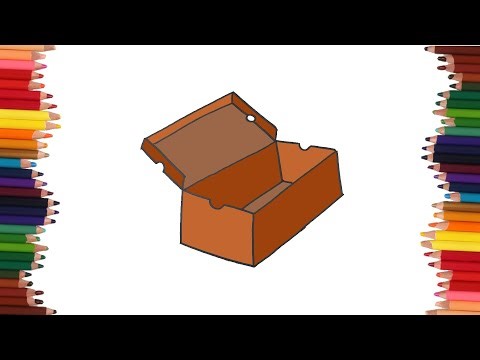 How to draw a shoe box