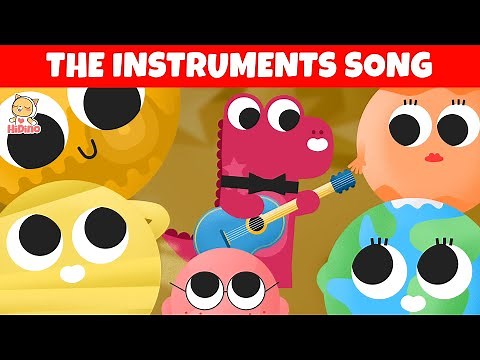 The Musical Instruments Song for Children | Learn 8 musical instruments | Kids songs