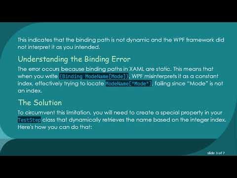 How to Bind a String Array to a DataGrid in C# WPF