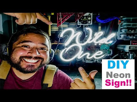 How I made DIY Neon LED sign with a Cricut and no soldering.