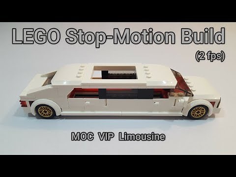 LEGO Stop-Motion Build - MOC VIP Limousine (2 fps) - How-To Tutorial Instructions