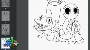 Rainbow Friends Coloring Pages | 40 Printable Collection - Etsy