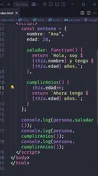 JavaScript fácil, métodos dentro de objetos💻