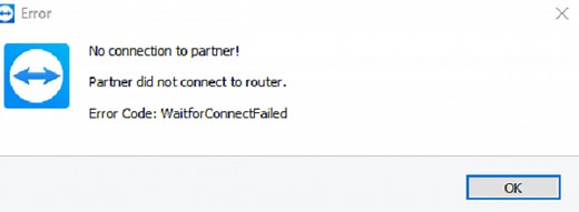 Partner did not connect to router error in TeamViewer [Fix]