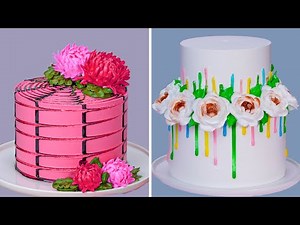 10 Beatiful Wedding Cakes Designs | So Tasty Flower Cake Decoraing Tutorial | Extreme Cake