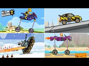 Hill Climb Racing 2 - ALL WORLD RECORDS CHALLENGES! Gameplay Walkthrough