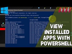 How to View Installed Apps with PowerShell on Windows 10
