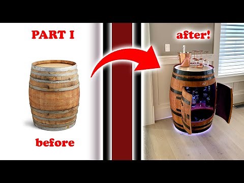 96+ Hr Wine Barrel Bar Build - DIY - Part 1