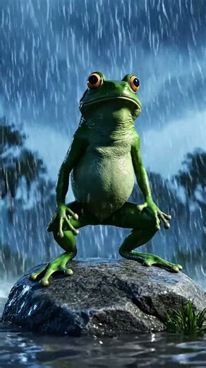Frog Waiting for Rain After a Long Drought Part 3 #frog #animation #animals #rain #wildlife #drought