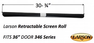 Fits 36" 346 Series Models - Mid View Retractable Screen Roll (Tube Length 30-3/4'')