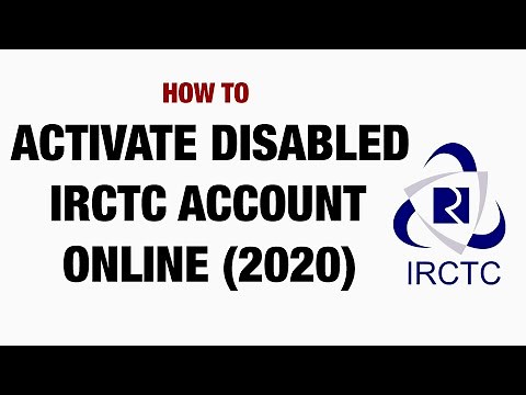 How To Activate Disabled IRCTC Account